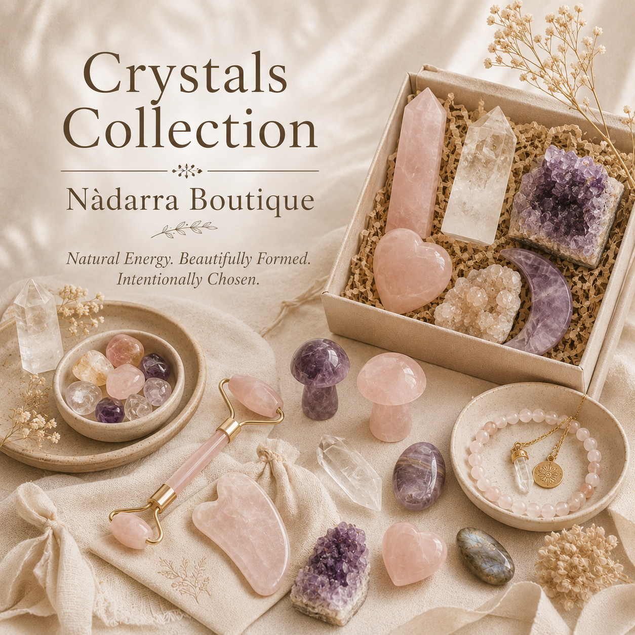 Crystals Collection: Natural Energy, Intentionally Shaped