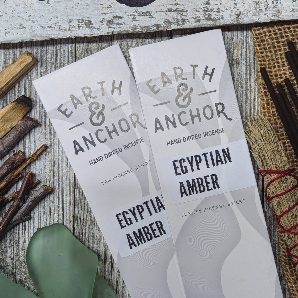Egyptian Amber Hand Dipped Incense: 10 Sticks