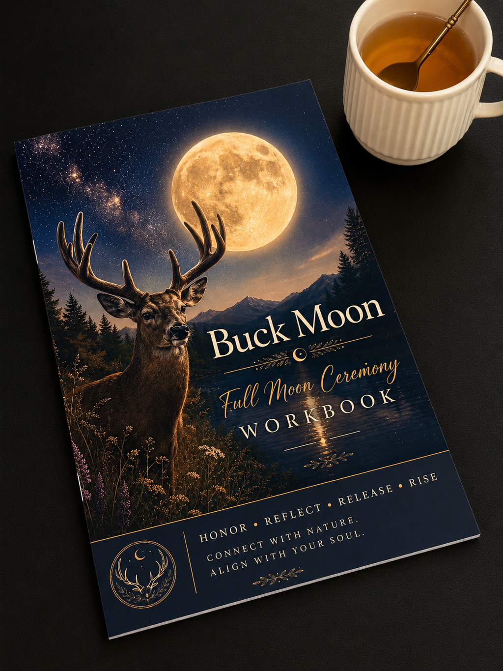 Buck Moon Book and Tea Set