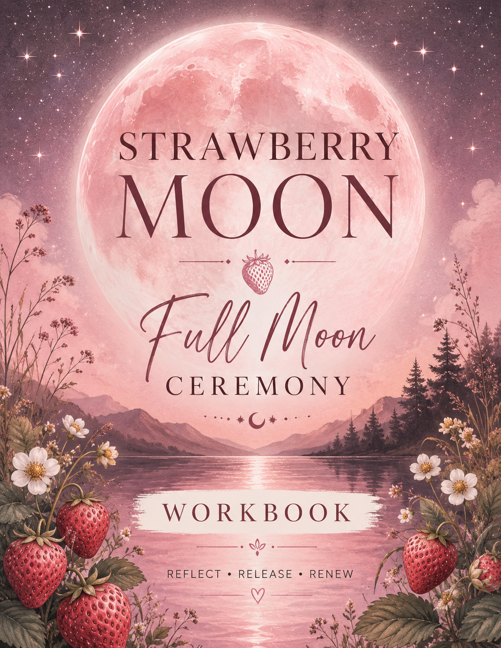 Strawberry Moon Book and Botanicals Bundle