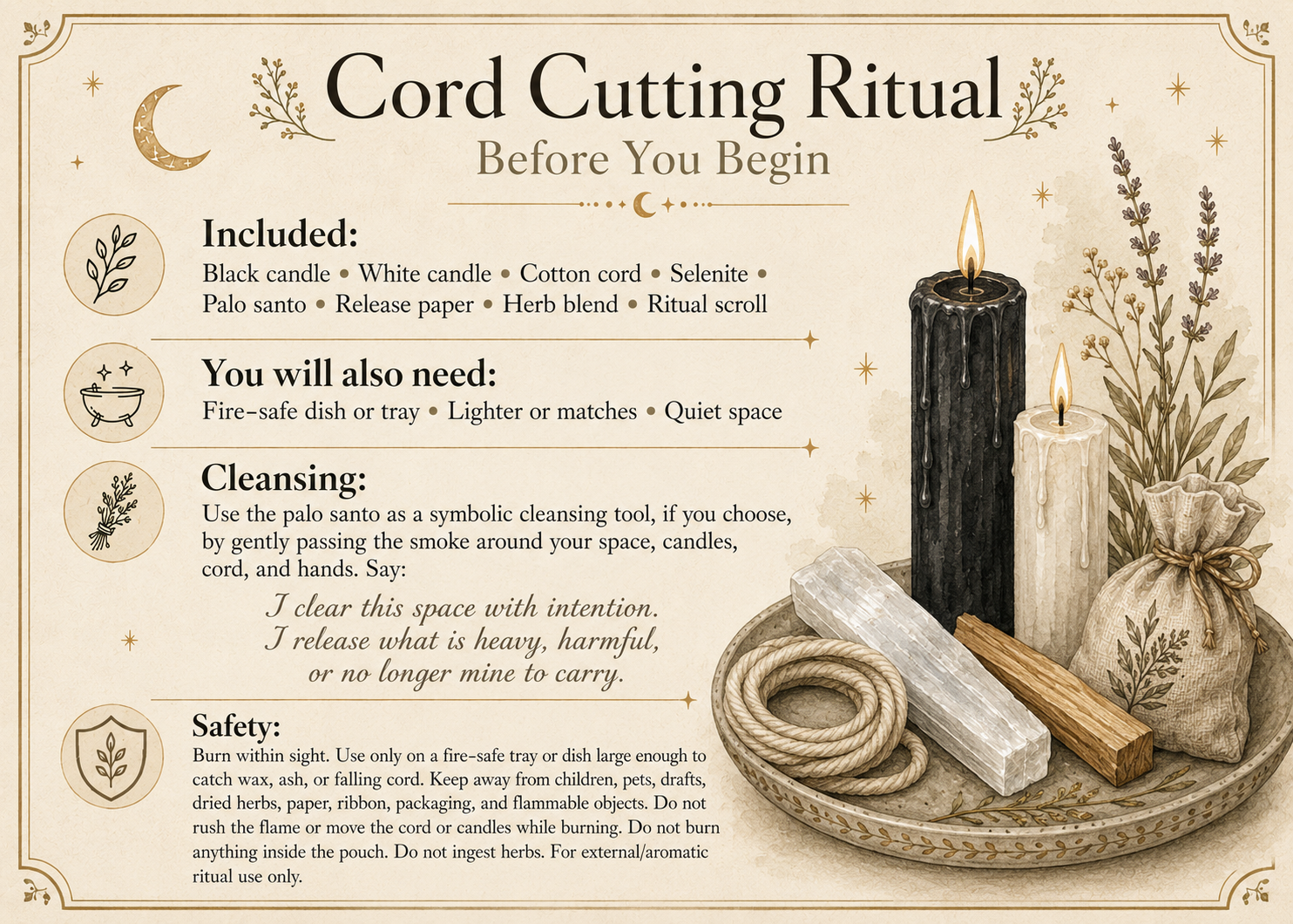 Cord Cutting Mini Ritual Kit
