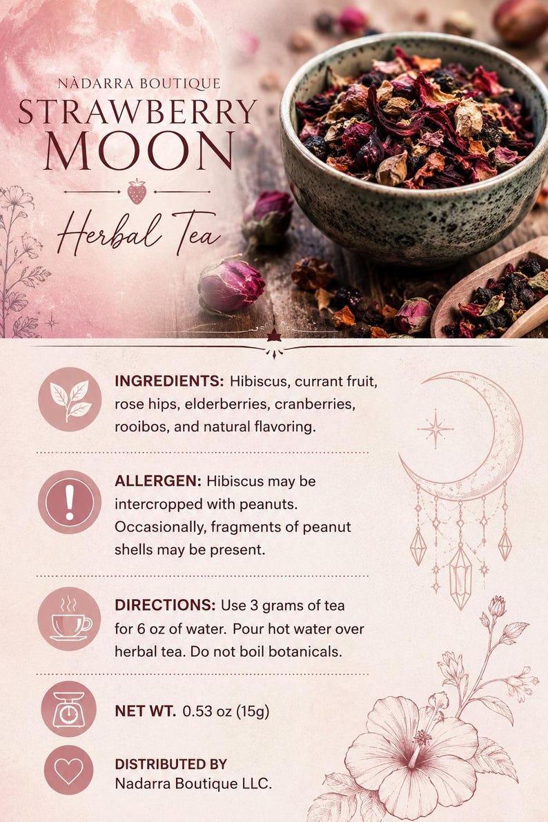 Strawberry Moon Book and Botanicals Bundle