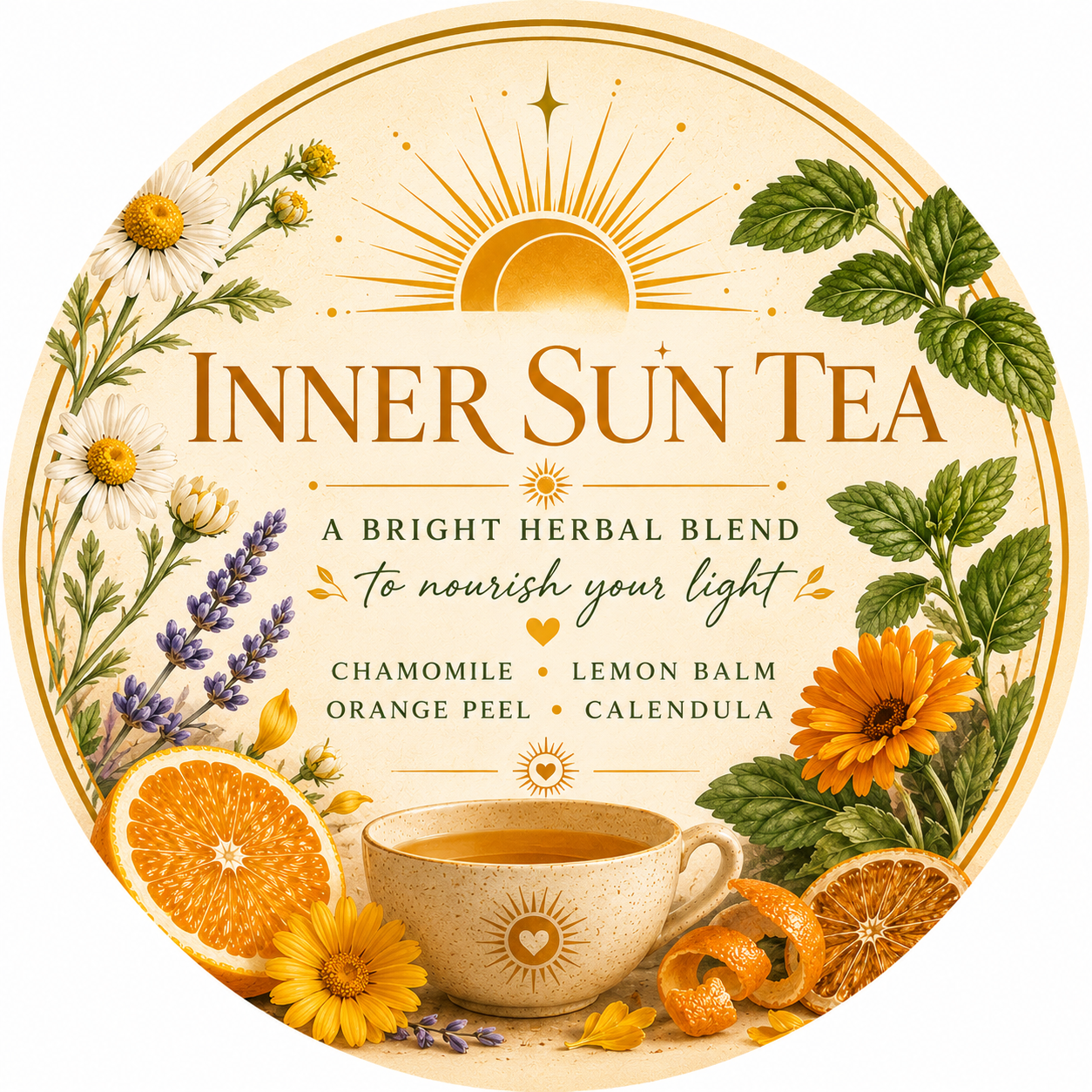 Inner Sun Tea.  Awaken your confidence. Nourish your light.